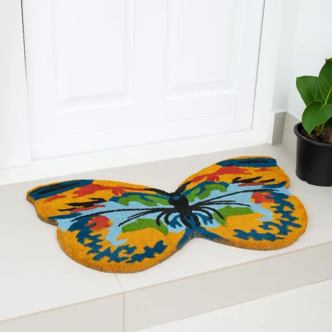 Butterfly Shape Coir Doormat